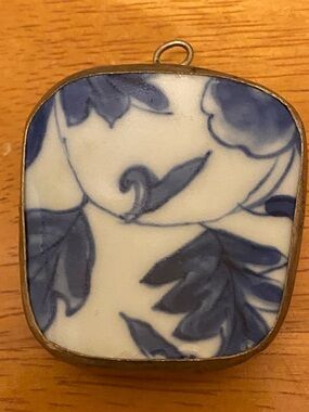 Asian Porcelain Pendant